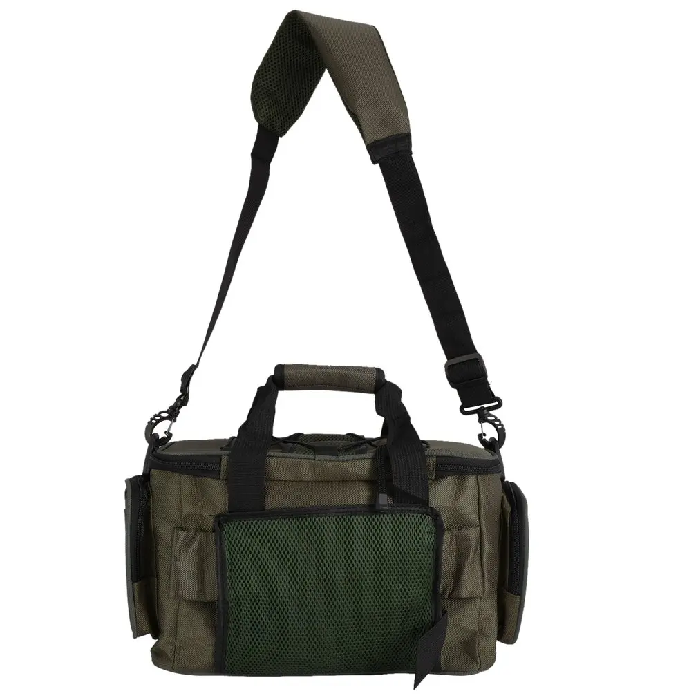 Multifunction Canvas Fishing Bag Large Capacity Lure Fishing Tackle Pack Outdoor Shoulder Bags for Fish Finder
