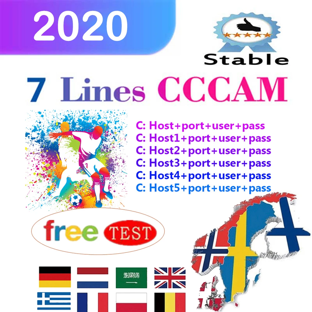 

Best Stable Cccam Cline for 1 Year Europe Satellite TV Receiver GTmedia V8 Nova Freesat V7 Clines Portugal Servers europe CCcam