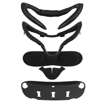 

5In1 VR Cover Case Pad+Facial Interface Bracket+Lens Cover+Skin+Nose Pad Set for Oculus Quest VR Accessories