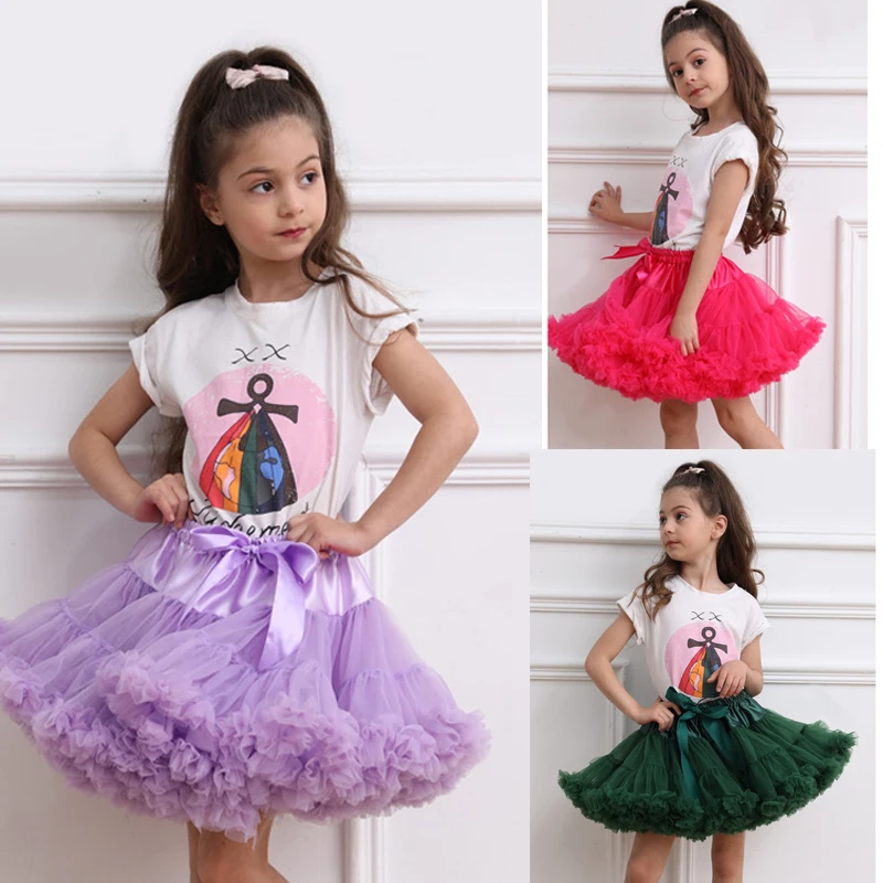 Hot Sale Ballet Dress for Kids Tutu Skirt Little Girsl Flower Underskirt Ball Gown Princess Party Dance Baby Tutu Skirt Dresses