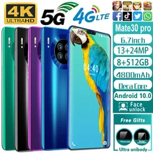 Mate 30 Pro 6.26 smartphones 2GB RAM 16GB ROM android mobile phones face ID unlocked celulares Global version 3G wifi 2SIM
