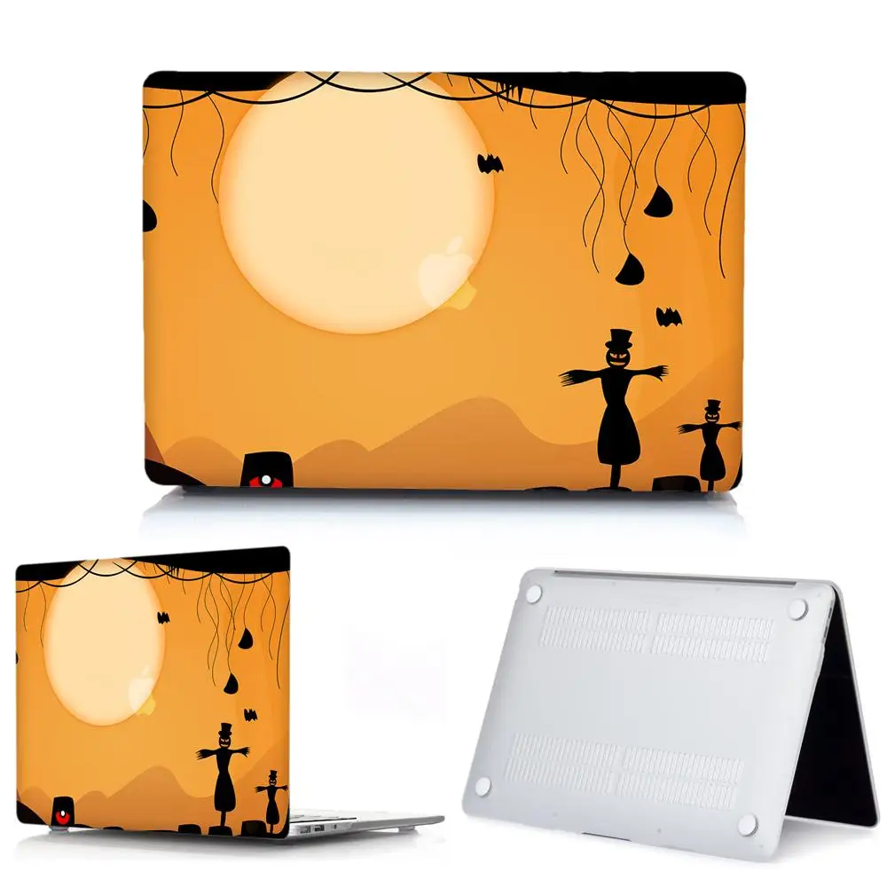 3D чехол для ноутбука на Хэллоуин для MacBook Air 13 Pro retina 11 12 13 13,3 15, для Macbook New Pro 13 15 чехол для клавиатуры с сенсорной панелью - Цвет: Halloween-13
