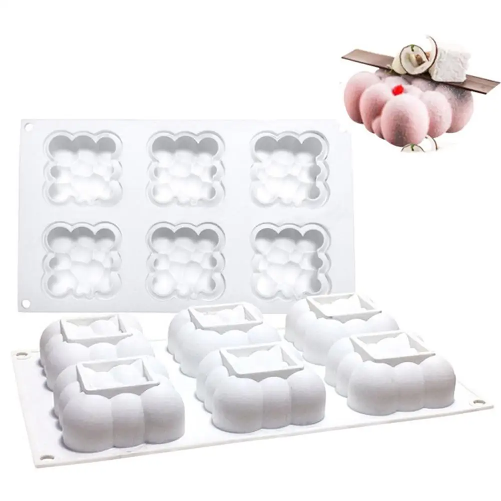 

2 Types Bubble Cloud Shaped Silicone Mold Dessert Cake Mousse Dish Moulds Jelly Chocolate Tool Form Baking Cake Decorating C8E9