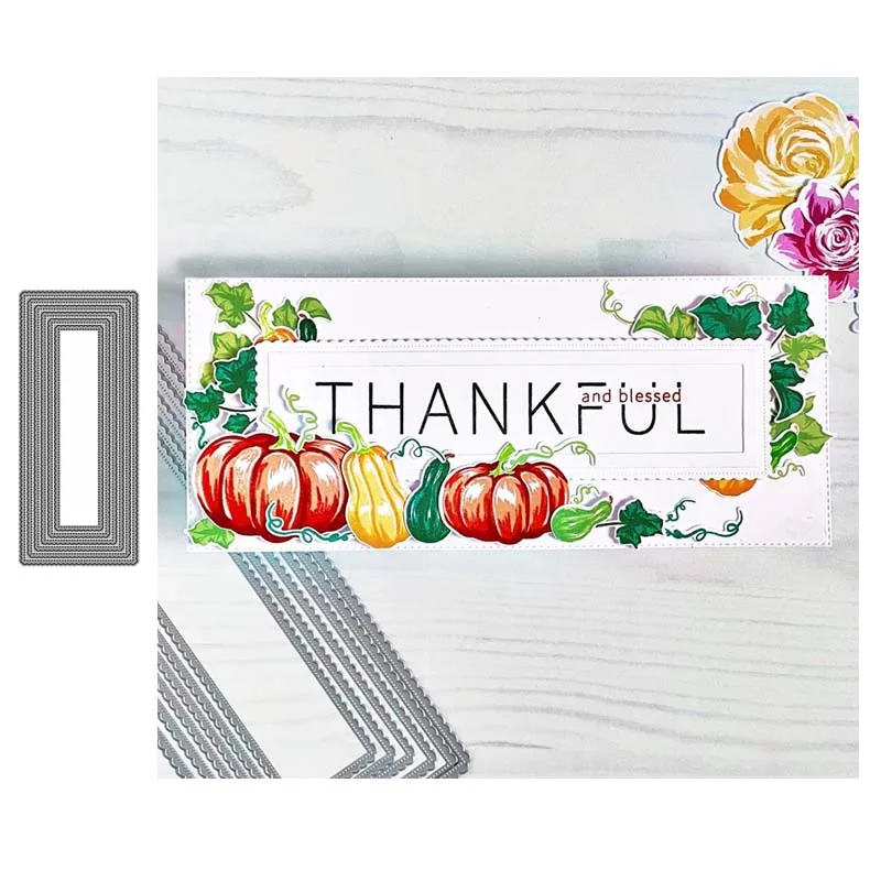 

JC Metal Cutting Dies for Scrapbooking Multiple Rectangle Frame Stencil Craft Paper Knife Mould Blade Punch Card Make Template