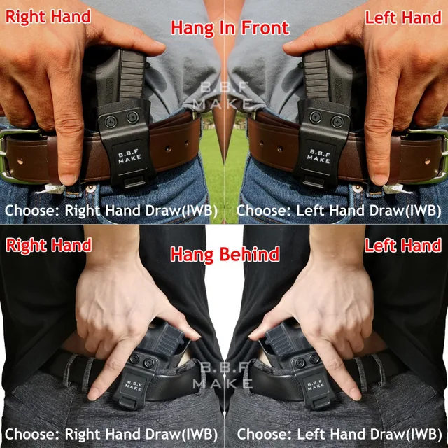 Fondina IWB Kydex Per Glock 17 - Nascosta Nella Cintura, Regolabile E Sicura - Foto 9