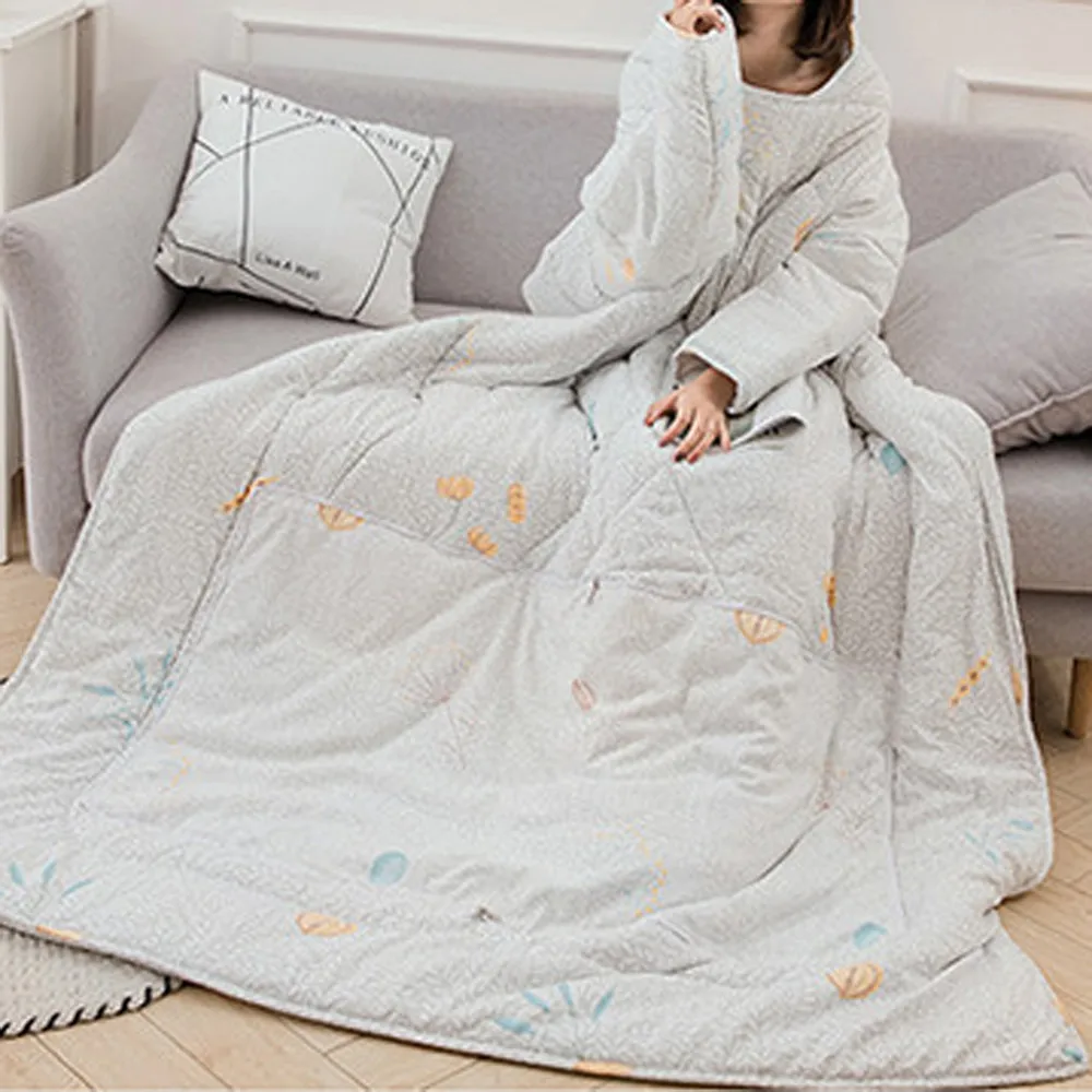 Зимнее «ленивое» одеяло с рукавами, семейное одеяло, накидка, накидка, спальное одеяло, покрытое одеялом для общежития, теплое одеяло, 8 стилей