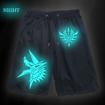 

Hot Game Monster Hunter Luminous Sports Sweat Breathable Pants Students Beach Cotton Sports Short Pants Fitness Short Trousers