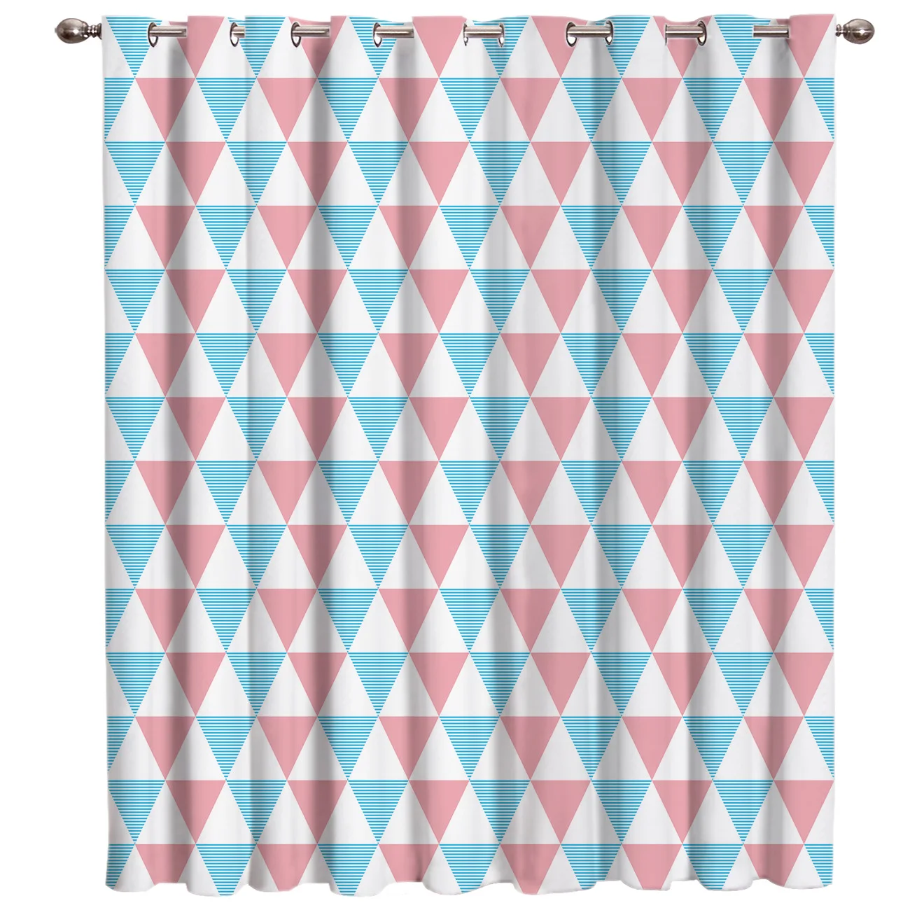 Triangular Mosaic Window Treatments Curtains Valance Dark Living Room Curtain Rod Bathroom Kitchen Outdoor Decor | Дом и сад