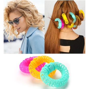 

6pcs Hair Curler Spring Clip Rollers DIY Hairstyle Bangs Hair Styling Tool Women Girl Sleeping Hair Curling Clips Roller