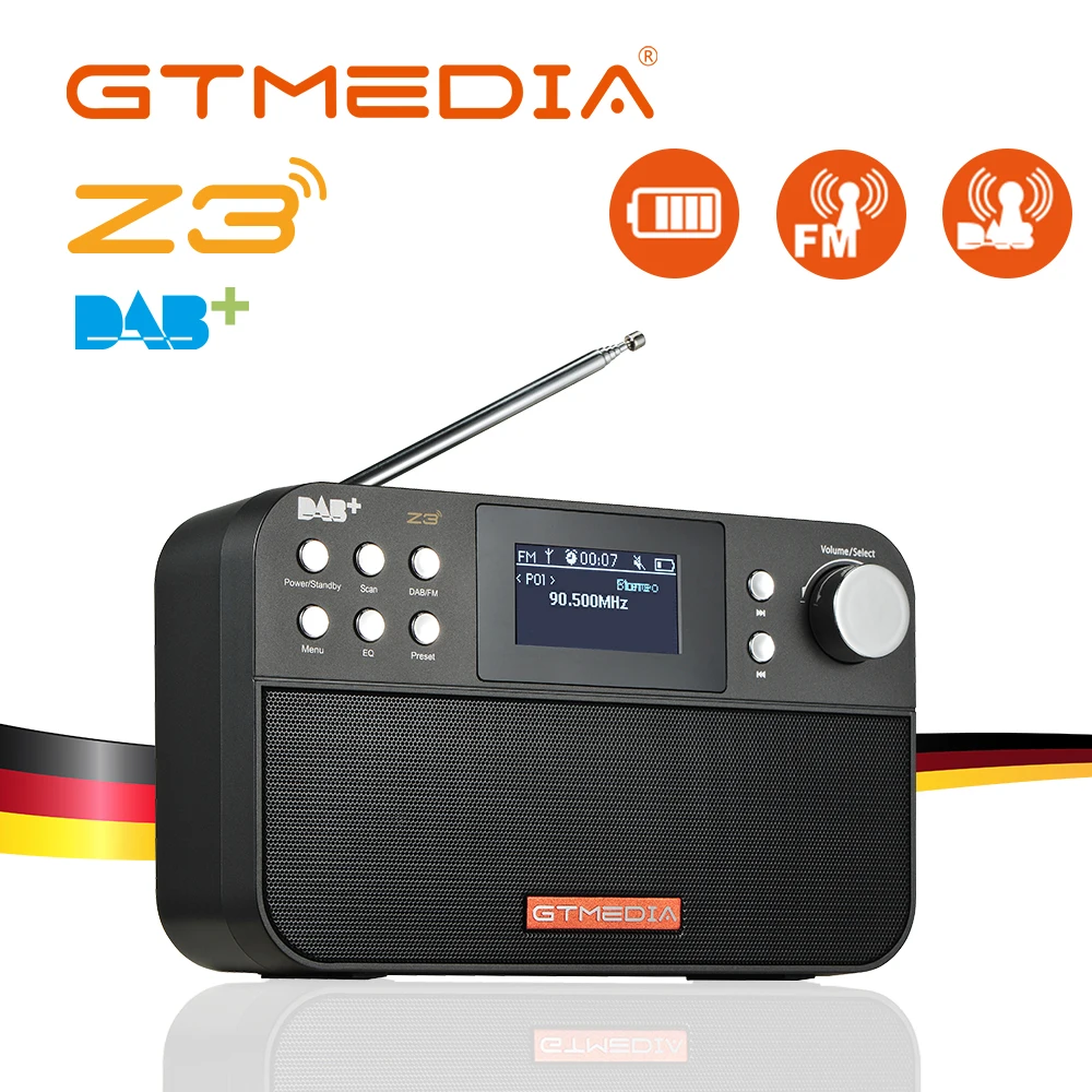 GTMEDIA Z3 DAB+ Stereo Radio Receptor Bluetooth