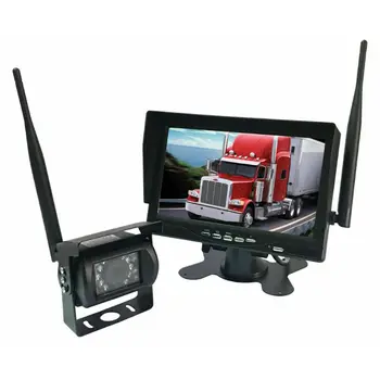 

Wireless 7" Backup Rear View Camera Monitor for RV Trailer Harvester Reversing Easy operation auto parts