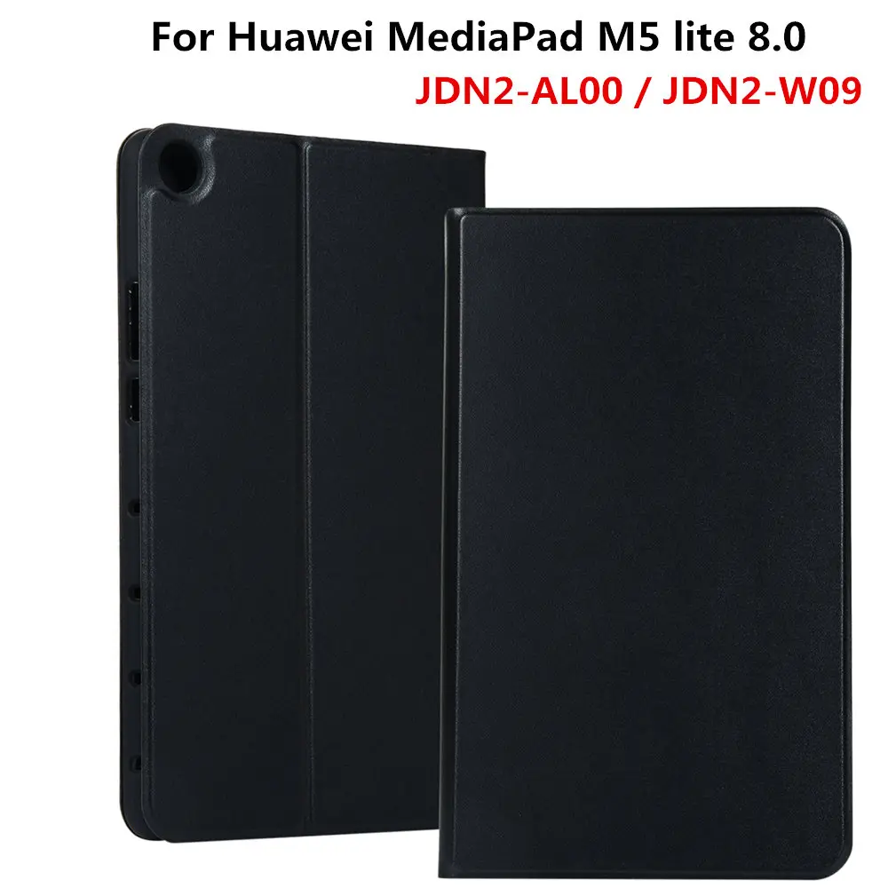 

Protective Case for Huawei MediaPad M5 Lite 8.0 JDN2-AL00 JDN2-W09 8.0" Tablet Funda Capa PU Leather With Soft TPU Back Cover