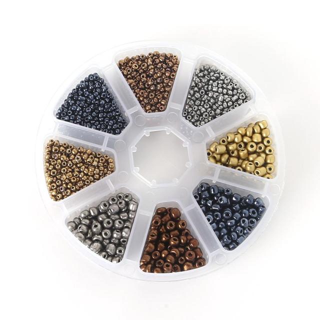 Making Kit Czech Glass Seed Beads Box Set Lobster Clasps Beading Cord For DIY Earring Bracelet Necklace Jewelry Making