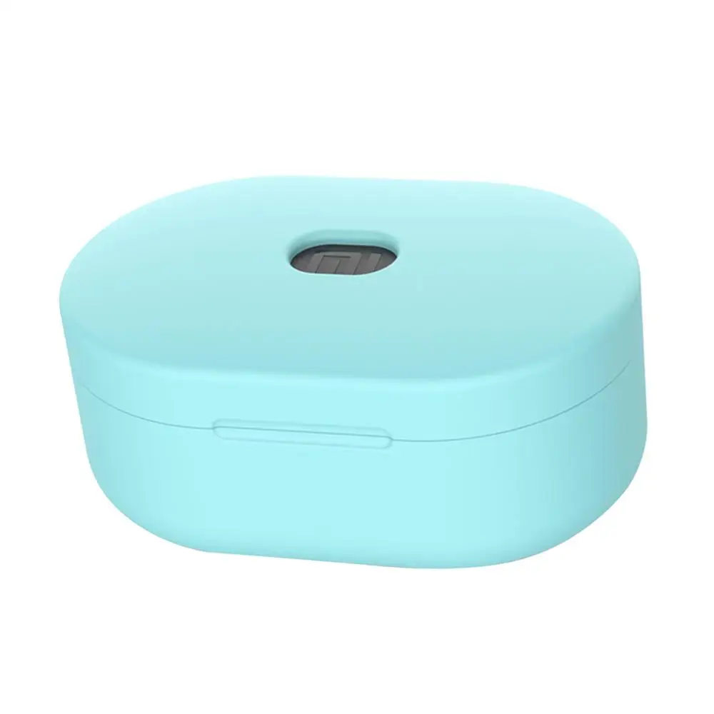 Green Силиконовый чехол для Xiaomi Redmi Airdots, защитный чехол для зарядного устройства, чехол для зарядки, чехол для Airdot TWS, bluetooth-наушники, молодежная версия - Цвет: Green