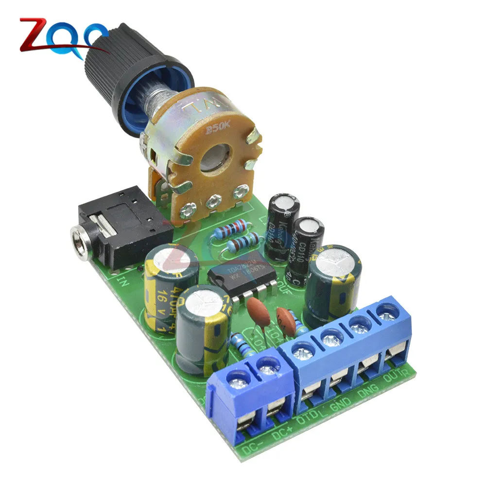 TDA2822 TDA2822M 2,0 стерео аудио усилитель плата двухканальный усилитель AUX плата модуль для Arduino DC 1,8-12 В