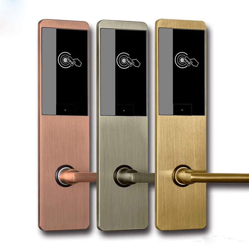 

Hotel Intelligent Lock Electronic RFID Card Door Lock Smart Digital IC Card Keyless Lock Thin Zinc Alloy Integrated Molding Lock