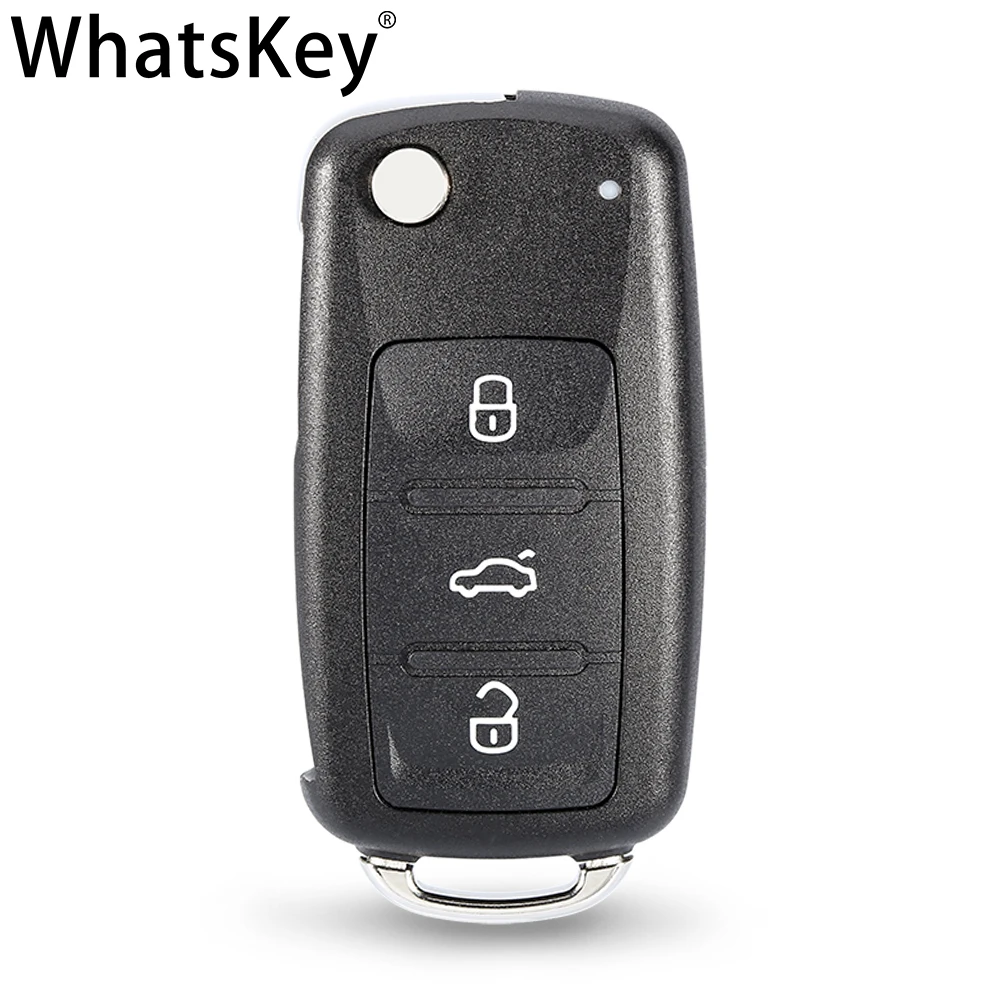 ignition coil pack WhatsKey 2 3 Button Folding Key Flip Remote Car Key Shell  For Volkswagen Polo Lavida Golf  For Skoda Octavia Passa Uncut blade spark plugs