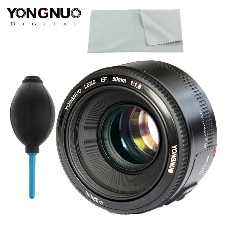 YONGNUO YN EF 50 мм f/1,8 AF объектив для Canon EOS 350D 450D 500D 600D 650D 700D Диафрагма объектива камеры Автофокус YN50mm объектив Горячий