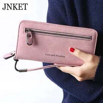 

JNKET Pretty Women‘s Long Wallet PU Leather Purse Zipper Wallet Multifunctional Clutch Wallet Billfold Card Holder Cellphone Bag