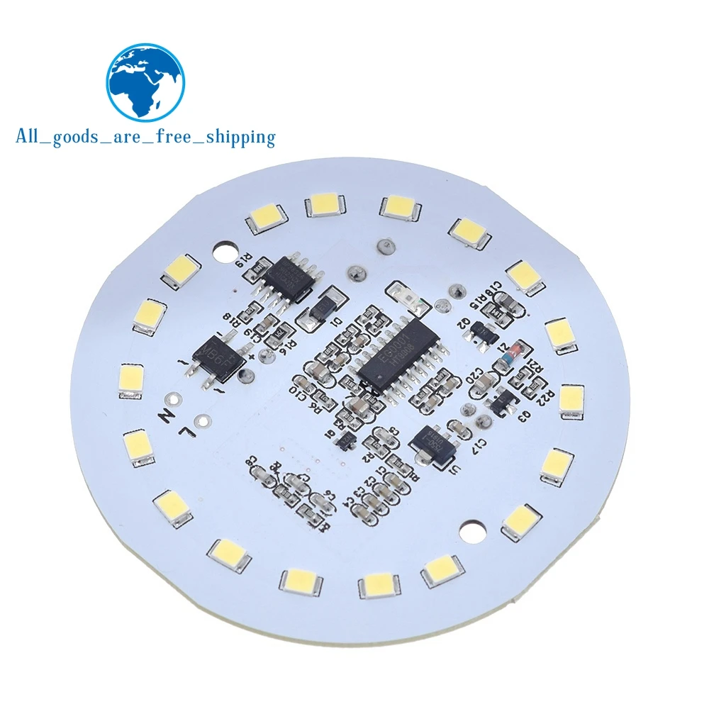 

Microwave Radar Sensor Module AC 220V 12W White LED Lamp Intelligent Control for Aisle Corridor