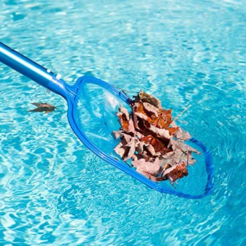 

Professional Large Leaf Skimmer Net With Telescopic Rod & Fine Mesh For Aquarium Pond Swimming Pool Cleaning Tool Leaf Salvage