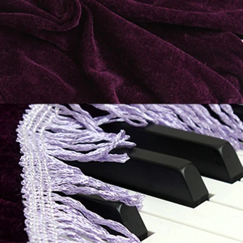 160*60cm electric piano dust cover dustproof flannel 88 key digital tassel piano cover storage household