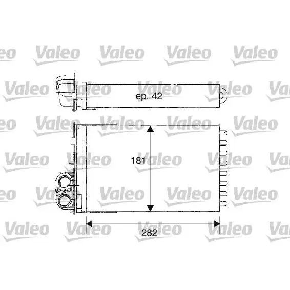 Радиатор печки Peugeot 406 all 99 VALEO 812181
