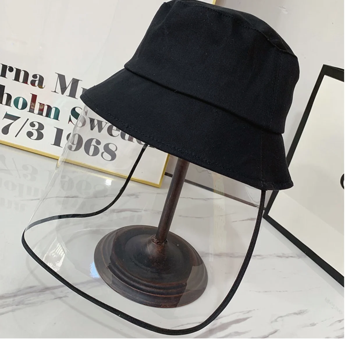 

2020 Spring Coronary Virus Protective Cap Eye Protection Mask Baseball Cap Women Men Removable Anti-saliva Face Cover Cap