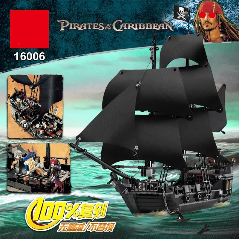 Цена Новый Пиратский кораблик капитан Джек Черная жемчужина совместим с 4184 4195 для детей здания блоки игрушки унисекс