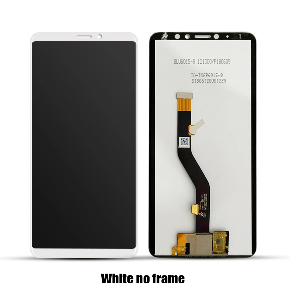 Для Meizu note 8, сенсорный экран, дигитайзер+ ЖК-дисплей для Meizu M8 note m822q, 6,0 дюймов, мобильный телефон, черный, белый цвет - Цвет: White No Frame
