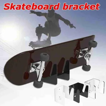 

1pc High-quality Acrylic Skateboard Bracket Skateboard Wall Mount Storage Holder Longboard Display Rack Skateboard Accessories