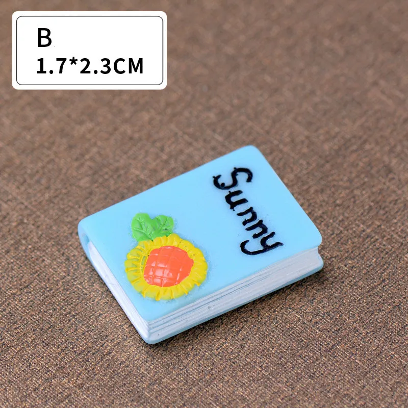 DIY креативный мультфильм мини-книга модель смолы наполнитель слизи комплект Diy аксессуары полимерная глина талисманы Интерактивная детская игрушка - Цвет: 2