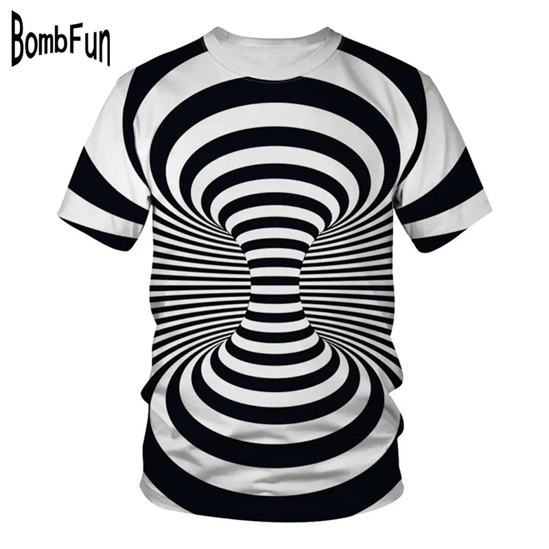 Футболки мужские и женские летние футболки с 3d принтом Vertigo Hypnotic Забавные футболки пуловеры Топы мотоциклетные крутые футболки высокого качества