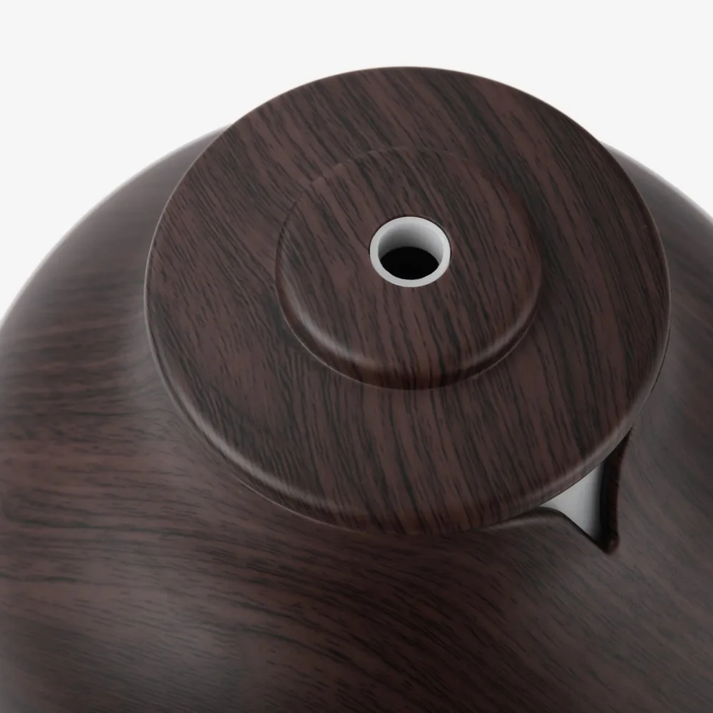 Electric 400ml Aroma Essential Oil Diffuser Aromatherapy Ultrasonic Air Humidifier with Wood Grain 7 Color Changing LED Light US