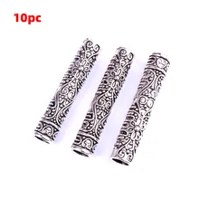 10 шт. украшения кулон манжеты дредлок ожерелье салон Бисер для плетения модные аксессуары борода трубы сплав DIY браслет в подарок