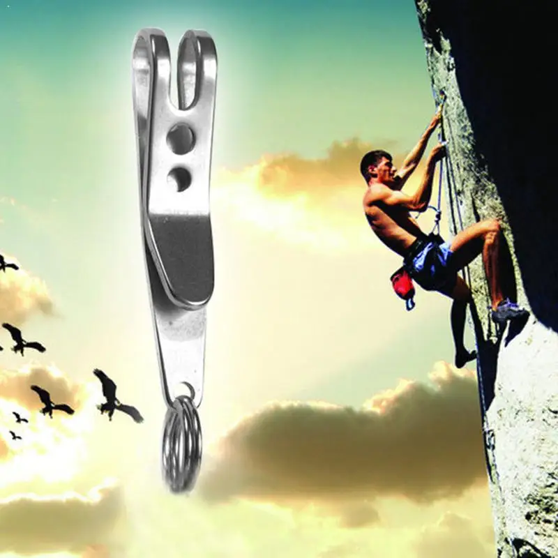 

Suspension Clip Key Ring Outdoor Tool Banknote Clip Quick-hanging Carabiner Equipment Accessories T1S9