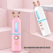 Увлажнитель, инструмент для пополнения воды, ингалятор, 2 цвета, дизайн с кроликом, ABS, мини, модный, прекрасный, красивый, для тела, для ухода за кожей, туман