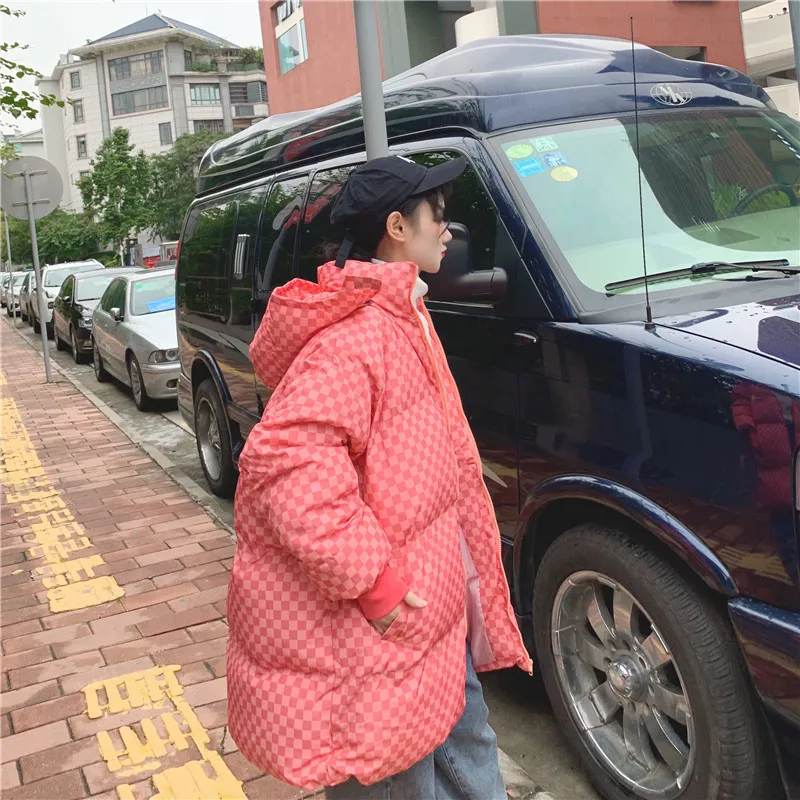 Зимняя хлопковая парка Harajuku Bf, съемная свободная стеганая длинная куртка с капюшоном, женская уличная одежда, модное пальто 6XL