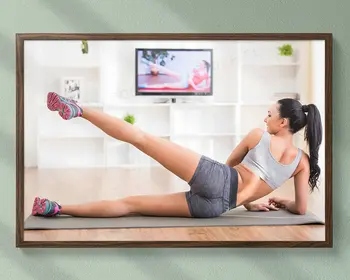 

0037J Bare-handed Aerobic Exercise Fitness Bodybuilding Women Sexy Beautiful Strong Wall Sticker Silk Poster Art Home Decoration