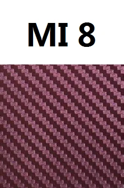 Mi8- copper Наклейка для телефона s для Xiaomi mi 8 SE градиентная цветная 3D пленка из углеродного волокна наклейка для Xiaomi mi 8 Lite mi 8 mi 8SE защита для задней панели - Цвет: Mi8- copper