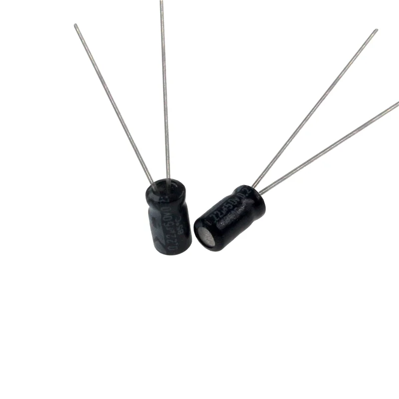 50pcs 0 22uf 50v 0 22mfd 50volt 4 7mm 2nf Aluminum Electrolytic Capacitor Radial 0 22mf50v 0 22uf50v 50v0 22mf 50v0 22uf Capacitors Aliexpress