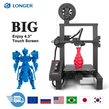 LONGER LK4 PRO 3D Printer with Big Touch Screen Open Source TMC2208 Quiet Printing for 3D