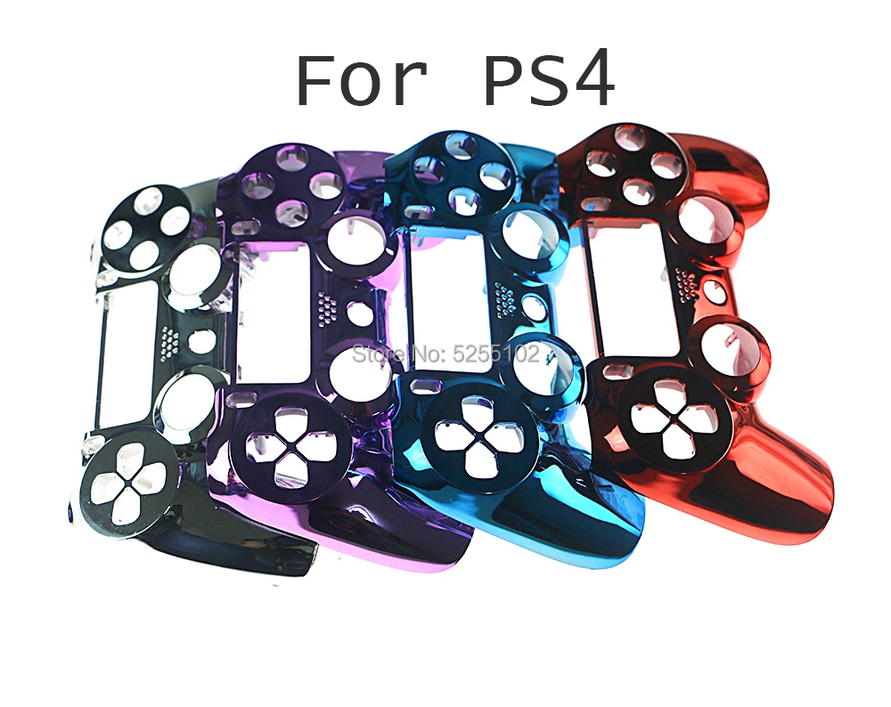 1 шт для PS4 хромирование спереди со шнуровкой наверху Корпус Оболочка Чехол