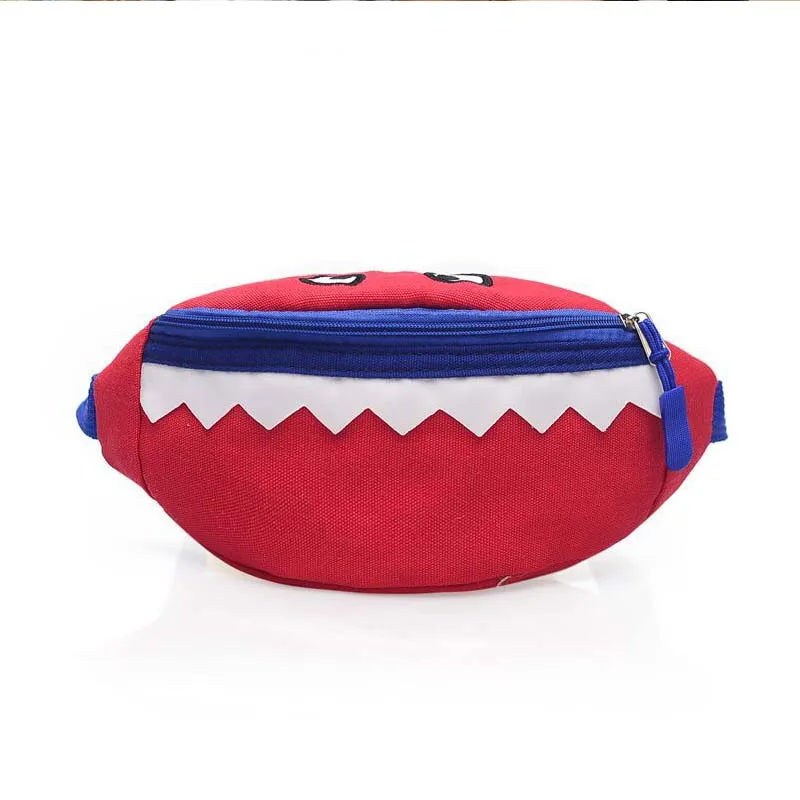 B Waist bag Новая детская поясная сумка для детей, нагрудная сумка с монстрами, Женская поясная сумка, вместительная забавная сумка, сумки с бананами, сумка через плечо с почками - Цвет: B Waist bag