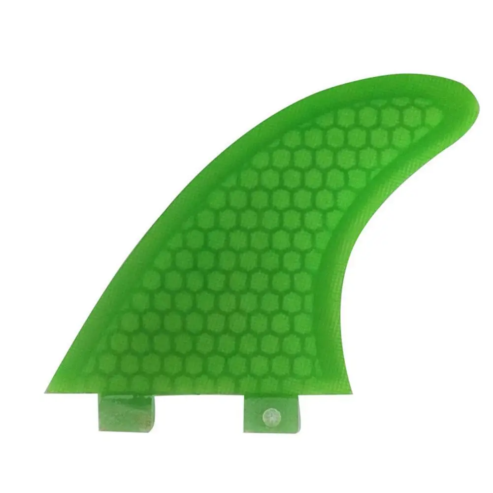 green GloryStar стекловолокно FCS плавник доски для серфинга G3/G5/G7 Размер плавник в серфинге доска для серфинга кормовой UPSURF - Цвет: green