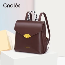 

Vintage Backpack Female Genuine Leather Fashion Brand Luxury Designer Women's Backpack Shoulder Bag School Bag