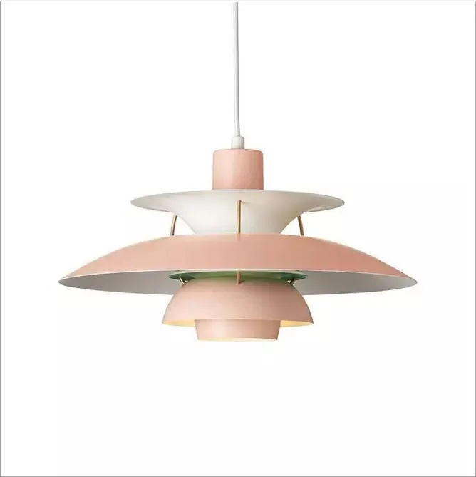 Nordic PH E27 Pendant Light Colorful Umbrella Led Suspend Lamp Dining Room Led Pendant Lamp Led Indoor Lighting suspension lamp - Цвет корпуса: style 2