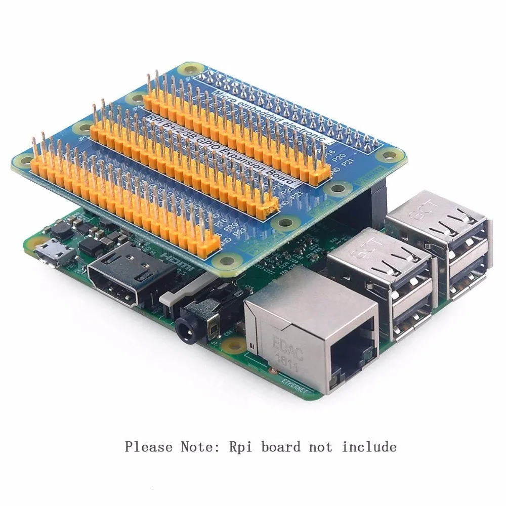 Raspberry Pi Gpio Плата расширения один ряд, чтобы быть три ряда Gpio для Raspberry Pi 3 Pi 2 Pi Модель B