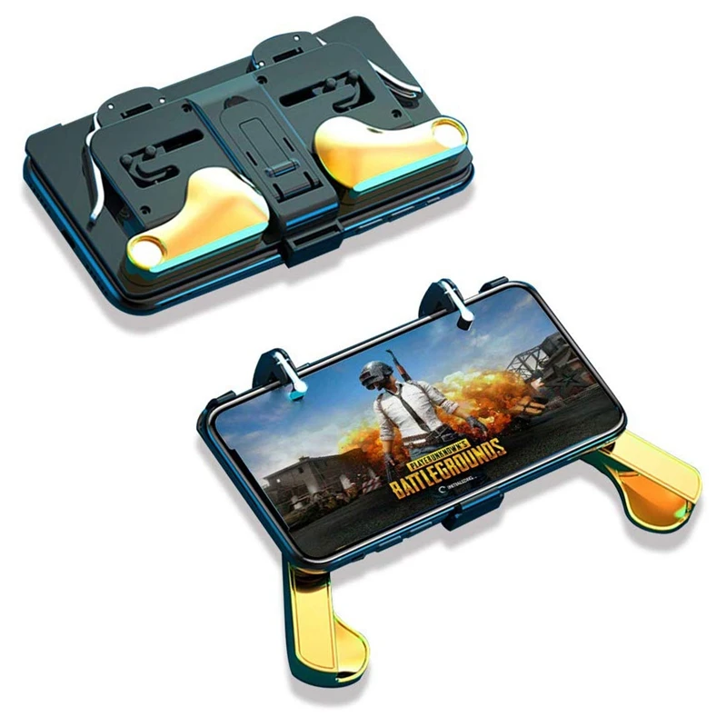  H8 for PUBG Game Controller Gamepad Metal Trigger Shoot Free Fire Gamepad Joystick for IOS Android 