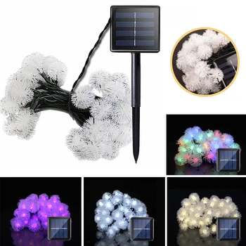 

Holiday Lighting Waterproof Outdoor Solar Lamps LED String Light Fairy Lights Led Garland Halloween Decoration Christmas Lights